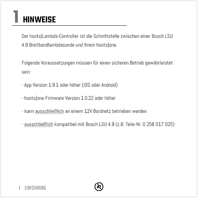 hoots Lambda Einbau Bosch LSU 4.9