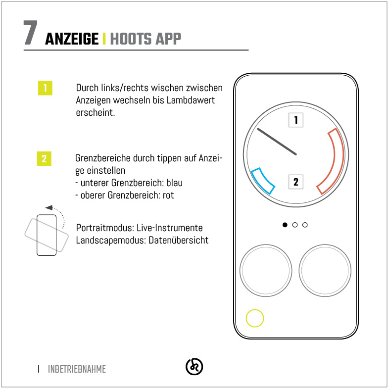 hoots Lambda Einbau Bosch LSU 4.9 und Controller, Lambdawert App anzeige digital