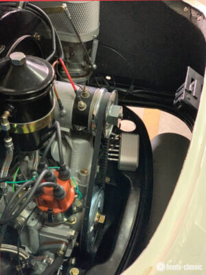 hoots Hauptsystem im Porsche 356 OLdtimer Zusatzinstrumente Motorraum
