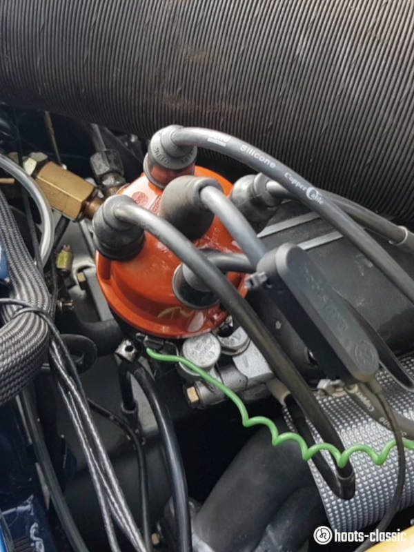 hoots Drehzahlsensor RPM am Zündkabel im BMW 1600 GT