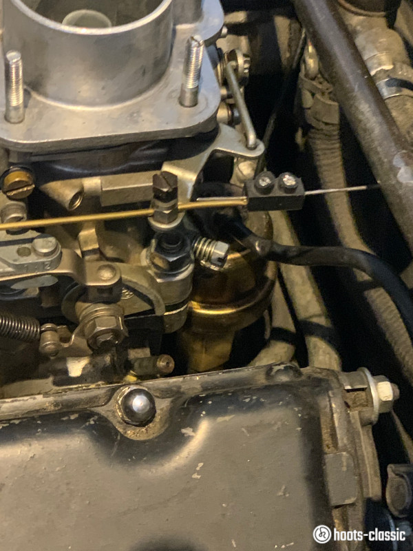 Fiat Dino Öldruck und Öltemperatur mit hoots Sensor unter Öldruckdose