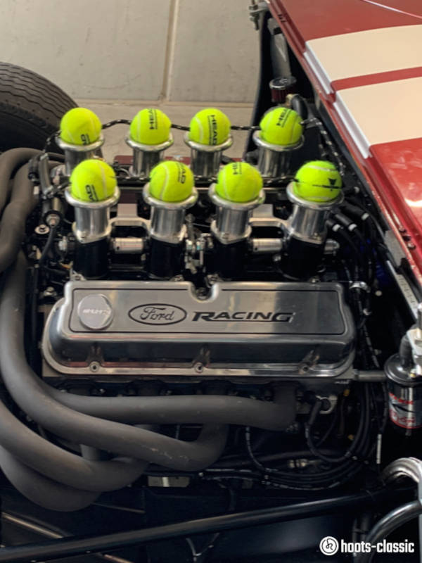 Motorraum Ford GT 40 hoots Einbau