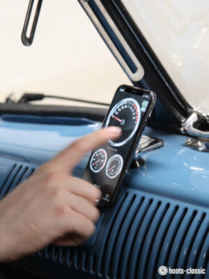 Handy App von hoots Zusatzinstrumente, Lambda im VW T1 Bulli